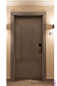 Yangına Dayanıklı Otel Kapısı Siyah Ala 11